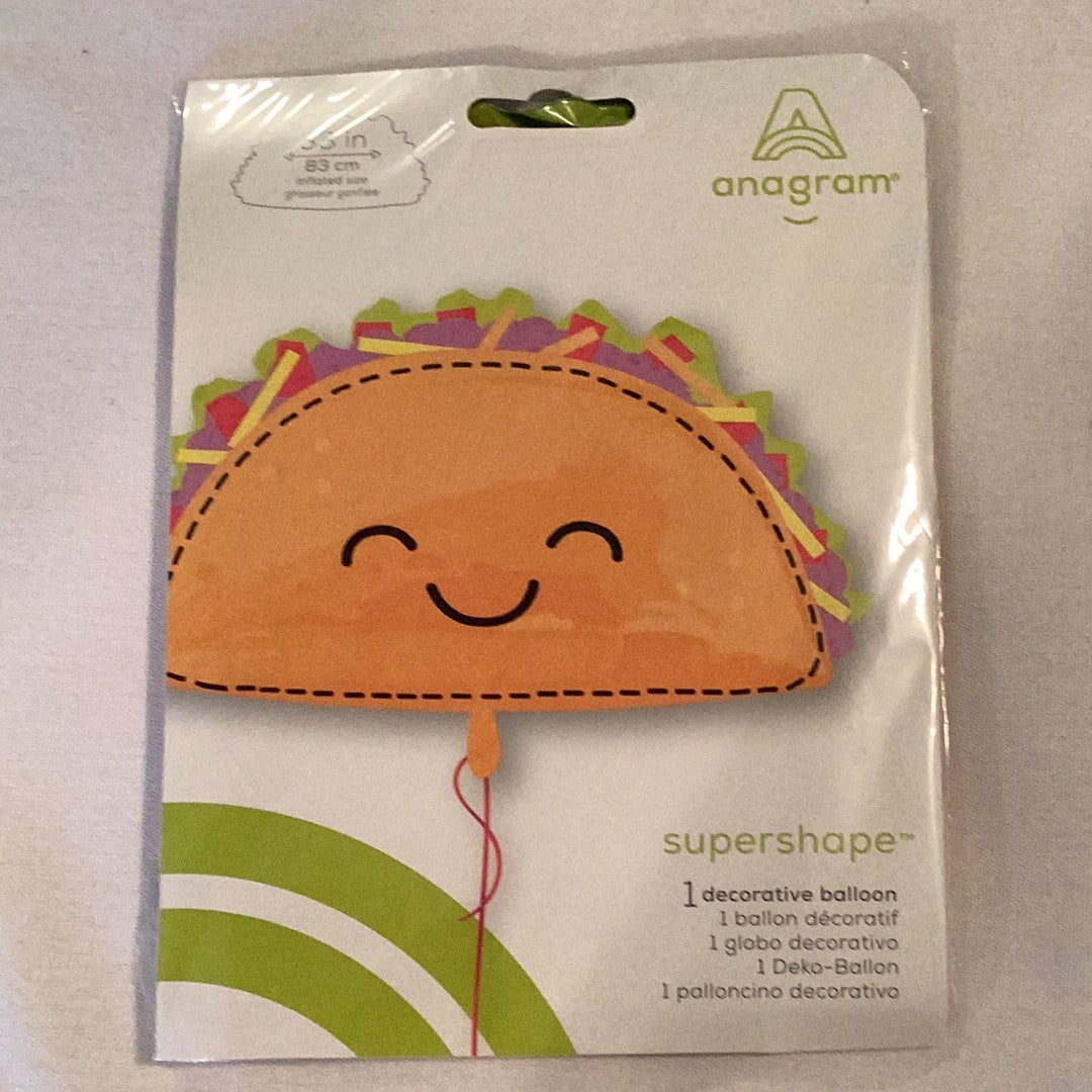 Smiling Taco Balloon