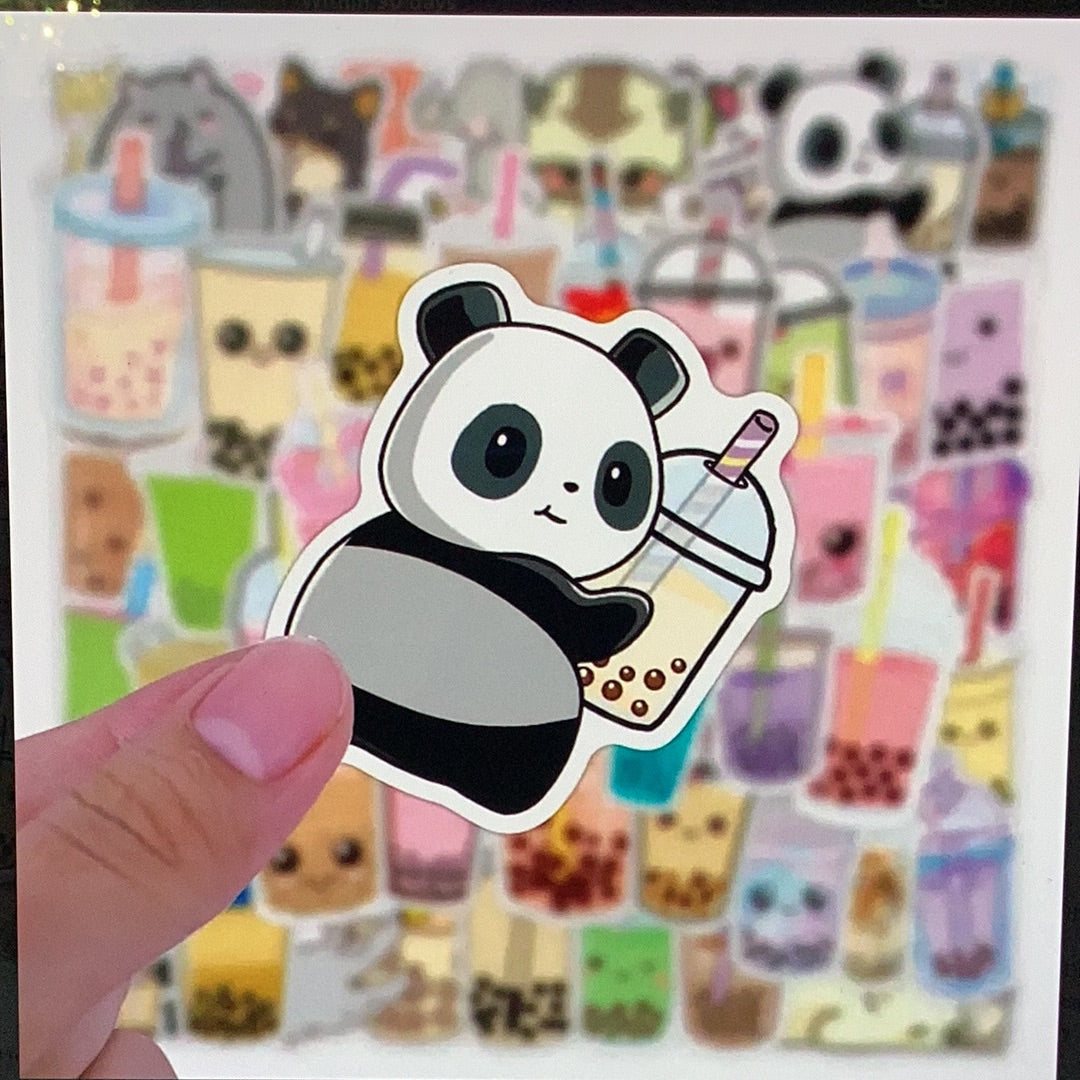 Boba drink stickers