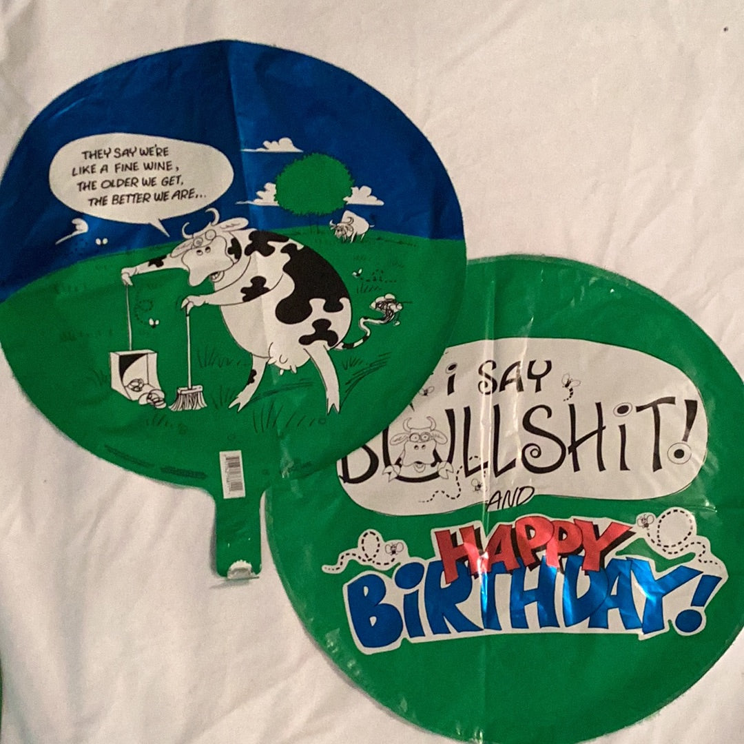 Cow Older and Better Happy Birthday Balloon