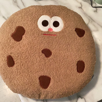15.3" Chocolate Chip Cookie Pillow