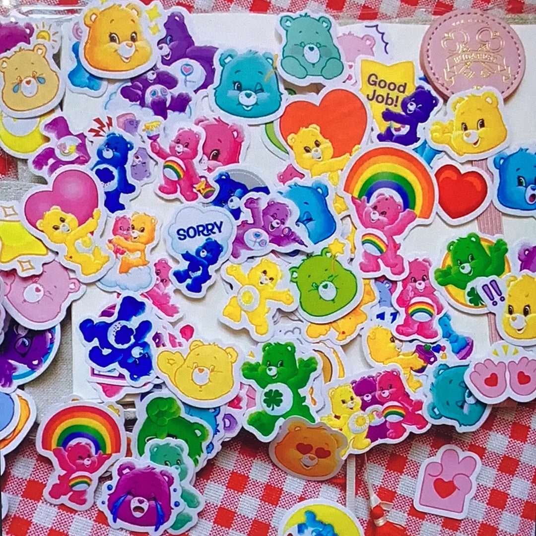 100 pc Care Bears Stickers