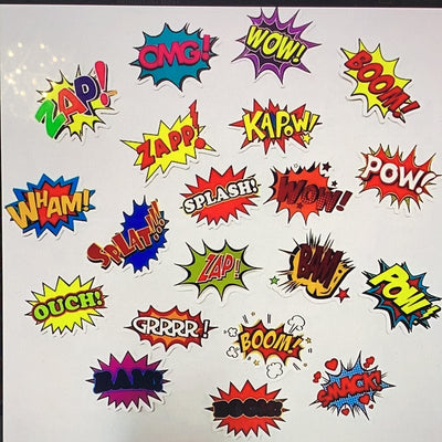 50pc English Slang Stickers