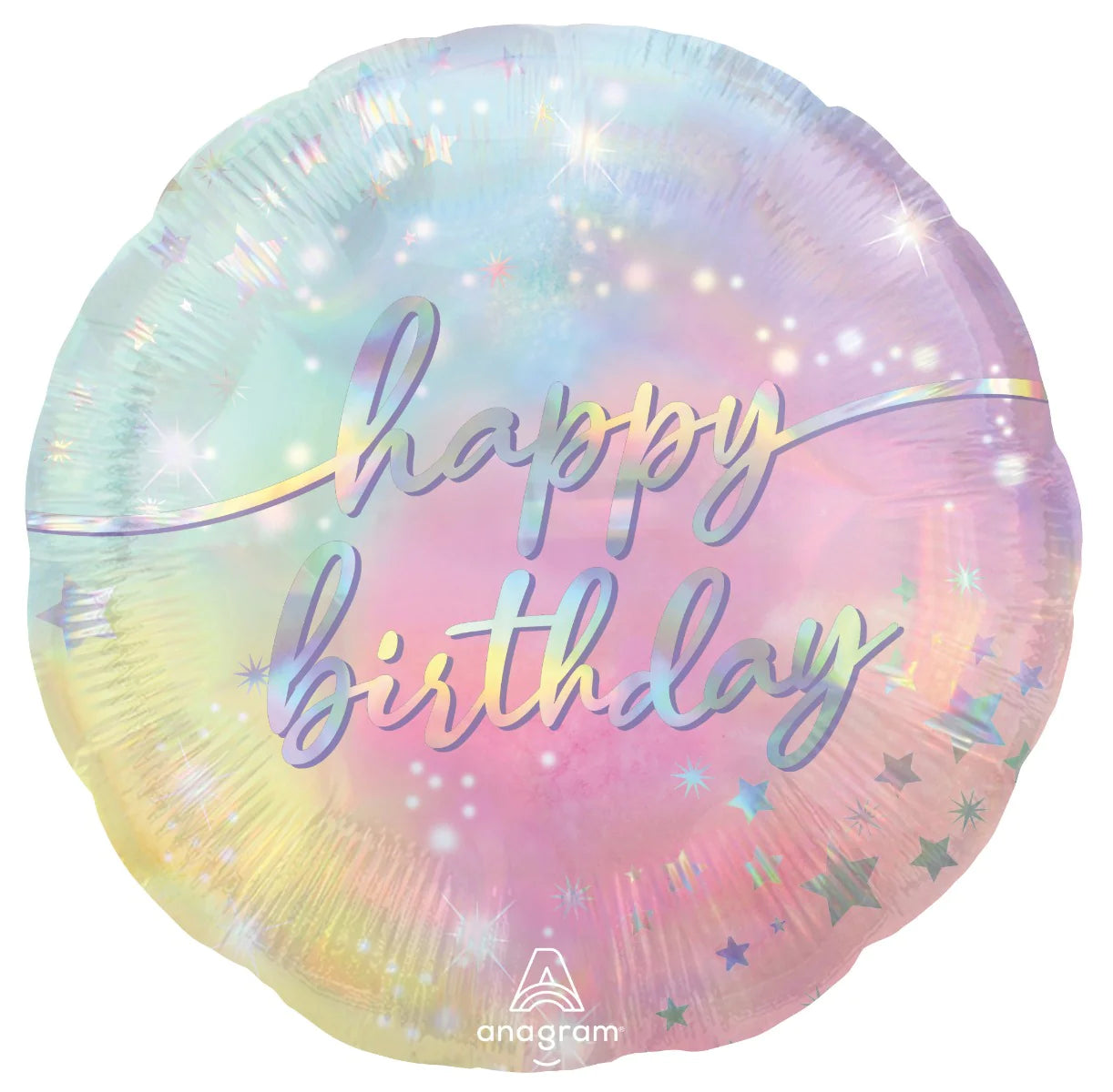 Iridescent 'Happy Birthday' 18" Balloon