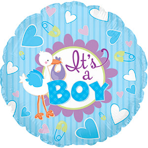 It's A Boy 9" round balloon