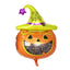 Jack-O-Lantern with Witches Hat Balloon