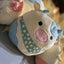 Cream colored Cow Stuffies with Bandanas