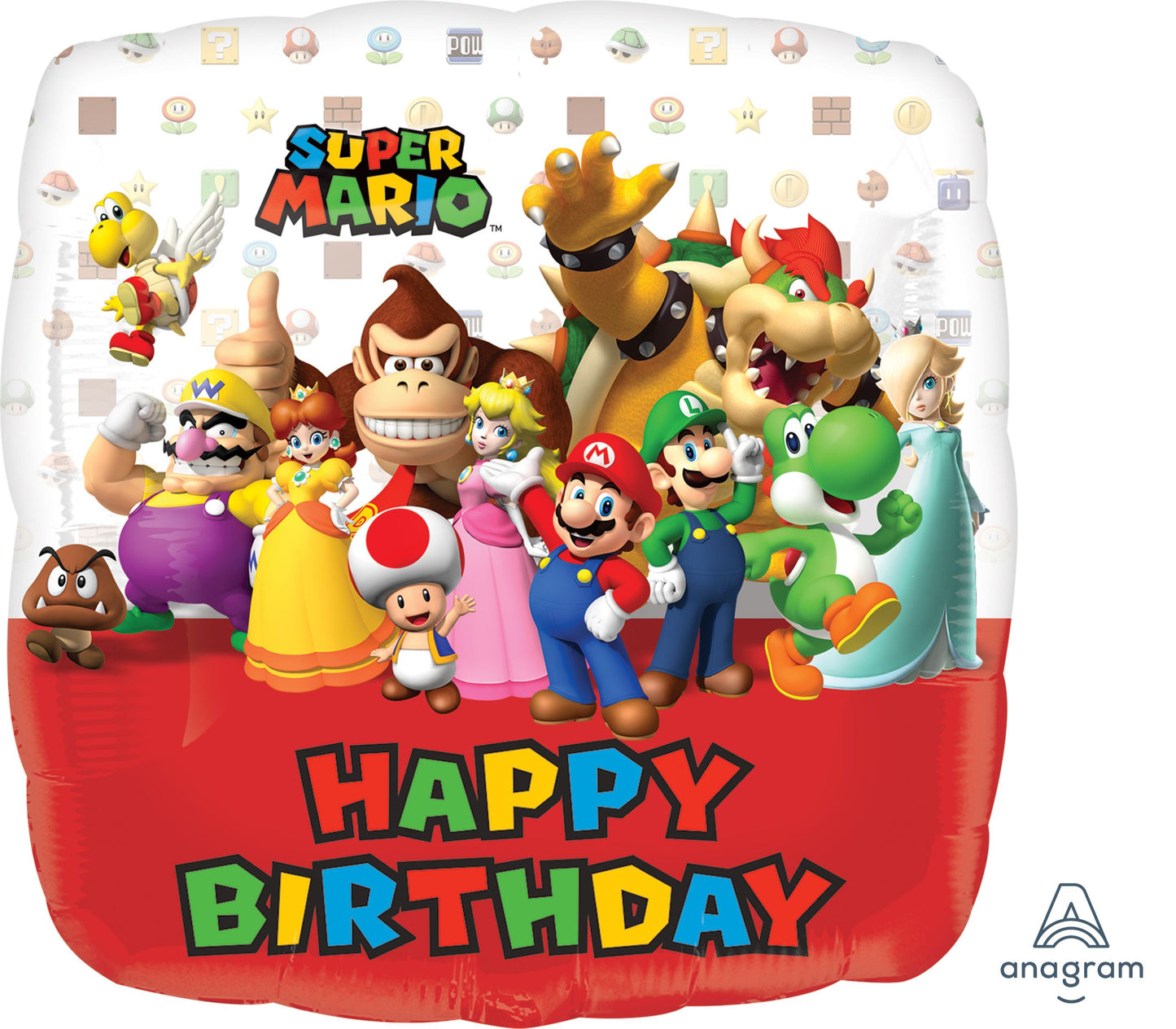 Super Mario 18" Happy Birthday Balloon