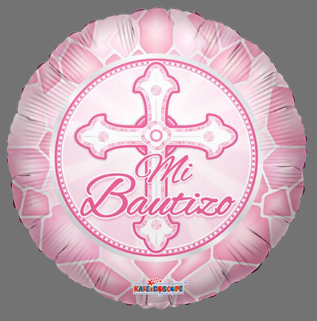 'Mi Bautizo' Pink and Blue Balloons