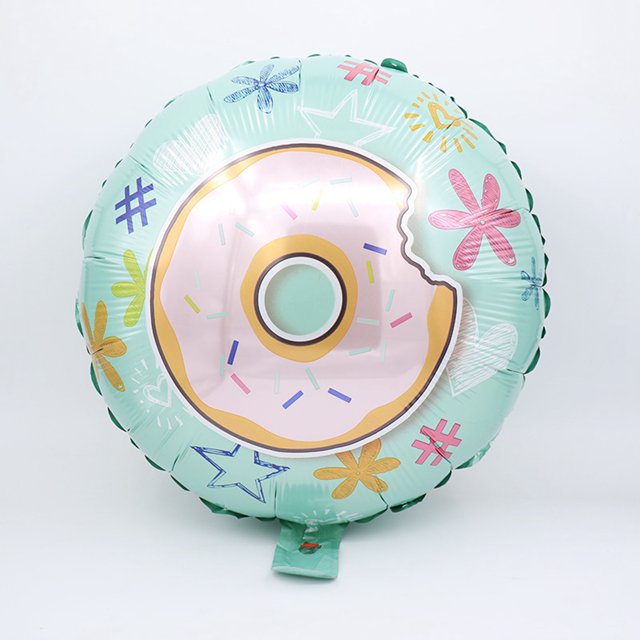 18" round balloon with a Donut