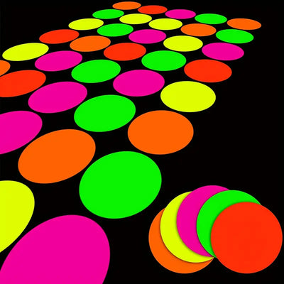 Neon Paper Circles