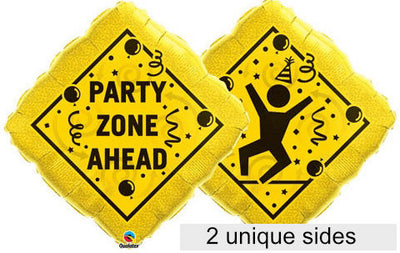 Party Zone Ahead Balloon