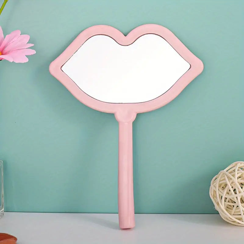 Lip Shape Hand Mirror