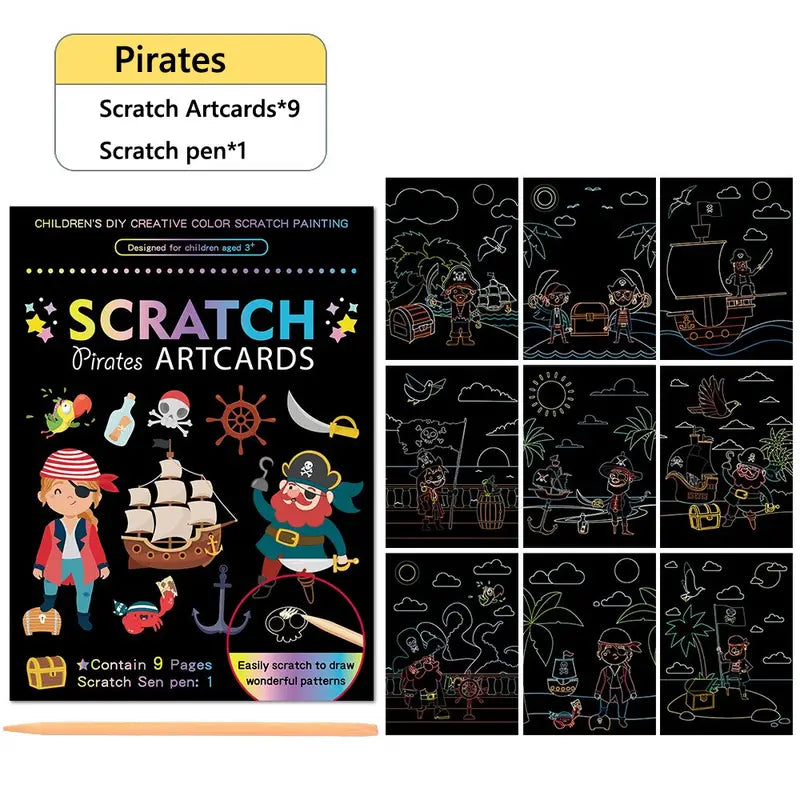 Scratch Art Cards for Kids