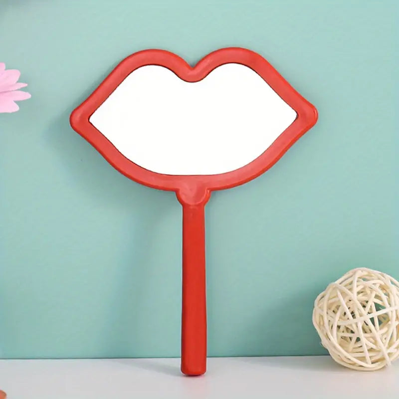 Lip Shape Hand Mirror