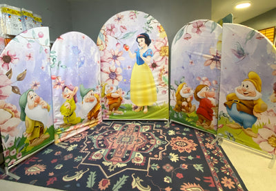 Snow White & the 7 Dwarfs Backdrop Covers