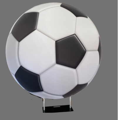 Soccer Ball Round Fabric Backdrop Cover-Rental