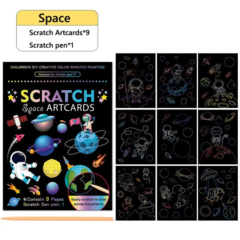 Scratch Art Cards for Kids