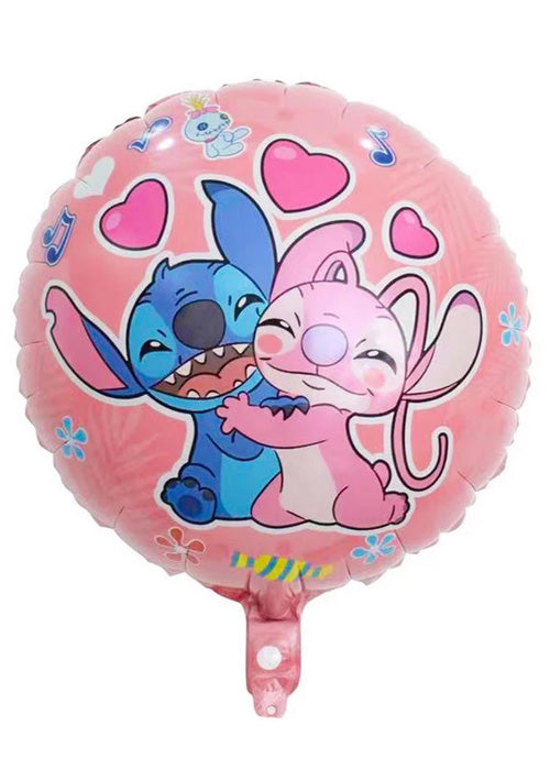 Stitch and Angel round balloon 2 sided