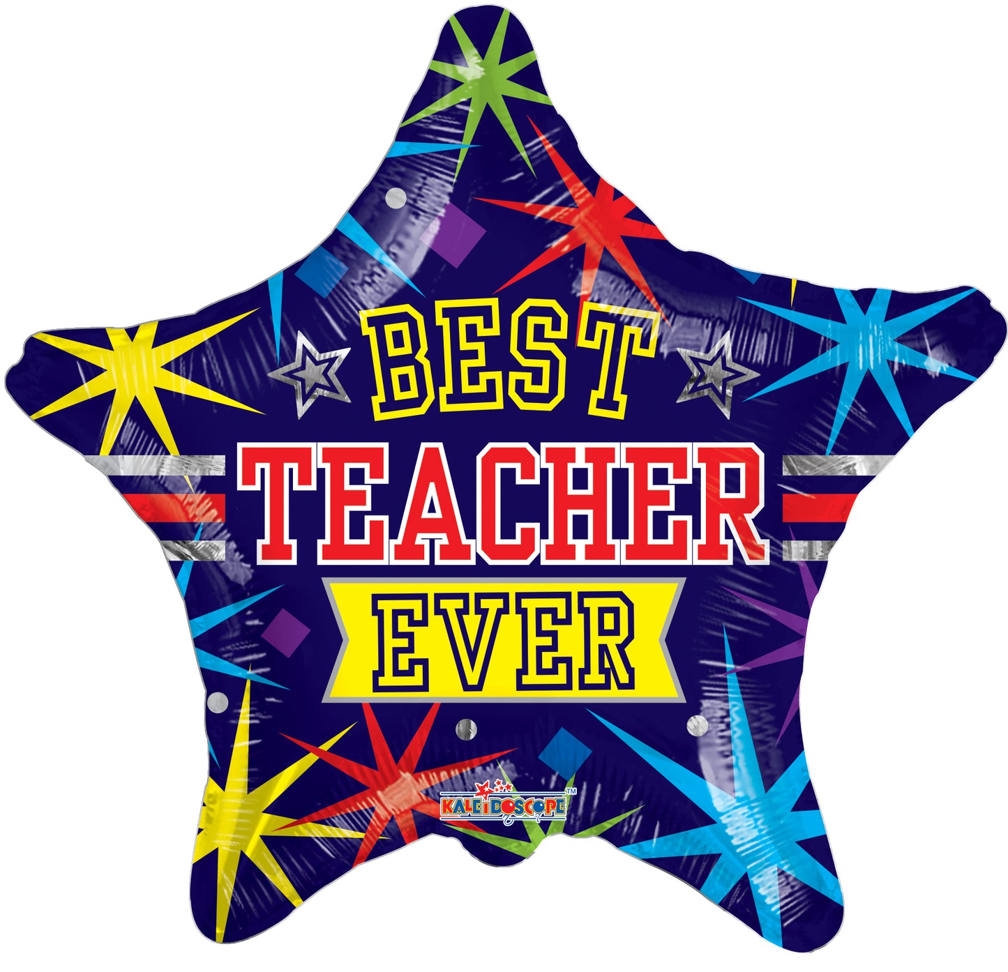 'Best Teacher Ever' Star-Shaped Balloon