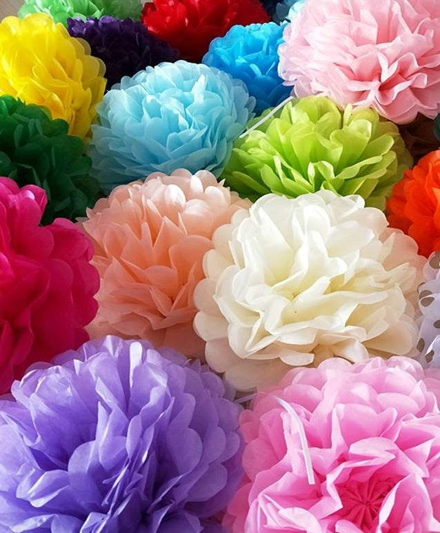 12" Tissue Paper Poms