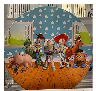 Toy Story Round Fabric Backdrop Cover-Rental