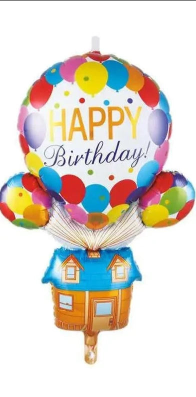 Happy Birthday Balloons and House Balloon