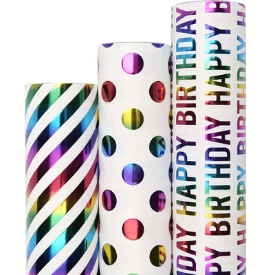 Birthday Wrapping Paper Rolls