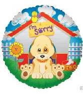 'I'm Sorry' Dog in Doghouse Balloon